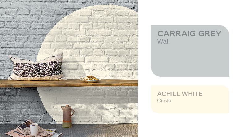 Cricle painted on a wall